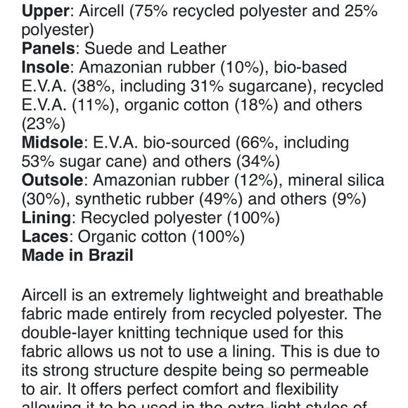 veja rio branco aircell “Lunar Nautico” Sneakers size 6 new in box, navy/gray - Picture 11 of 12